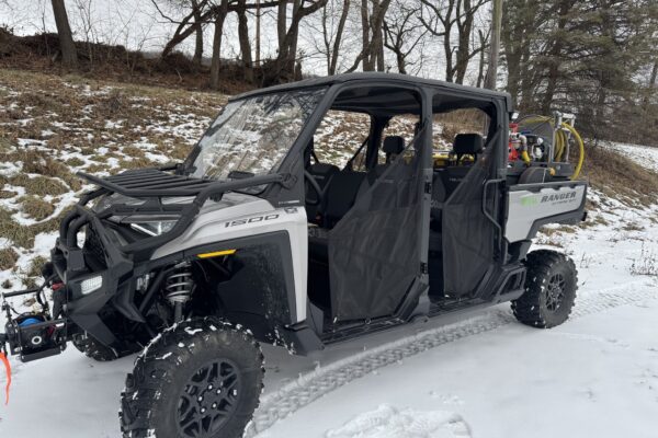 UTV 64 responds to a call in freezing, snowy conditions.